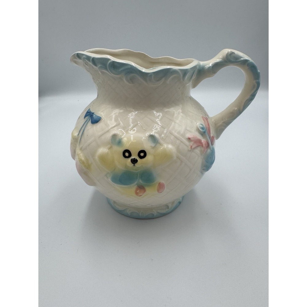 Vintage 50s 60s Baby Girl Boy Pitcher Relpo Porcelain Japan‎ MCM